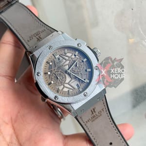 Hublot | Leather Belt | SS Body | Grey belt dial_img_0