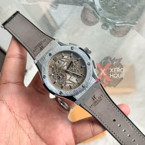 Hublot | Leather Belt | SS Body | Grey belt dial_img_3