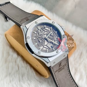 Hublot | Leather Belt | SS Body | Grey belt dial_img_4