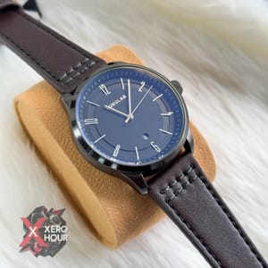 TUBULAR | AUTHENTIC LEATHER BELT | BROWN BELT | BLACK DIAL_img_2