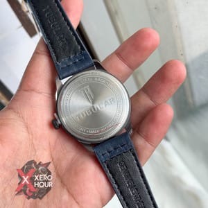 TUBULAR | AUTHENTIC LEATHER BELT | BLUE BELT RED STITCH | BLACK DIAL_img_1