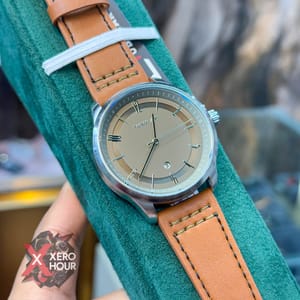 TUBULAR | AUTHENTIC LEATHER BELT | BROWN BLET | GREY DIAL_img_2