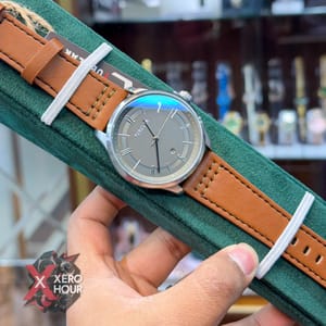 TUBULAR | AUTHENTIC LEATHER BELT | BROWN BLET | GREY DIAL_img_6