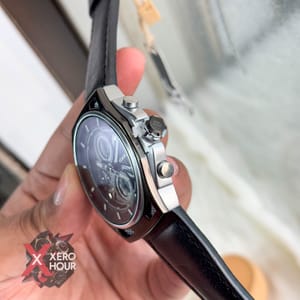 TUBULAR | HONEYMASH | AUTHENTIC LEATHER BELT |BLACK BELT | WHITE ACCENT_img_5