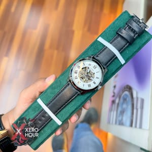 FOSSIL AUTOMATIC WATCH | LEATHER BELT | BALCK BELT | WHITE DIAL_img_0