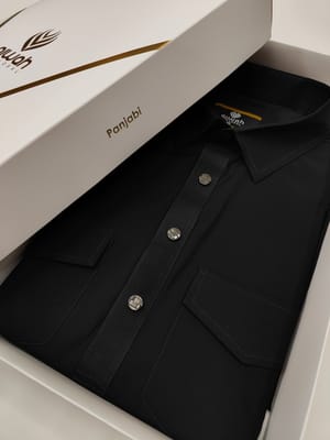 Ajwah Premium Kabli Panjabi  – Black Edition_img_1