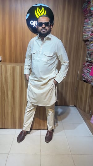 Ajwah Premium Kabli Panjabi – Classic Cream Edition_img_2