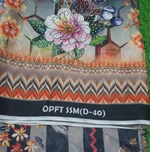 Striped & Floral Patch Salwar Kameez (3-Piece)_img_6