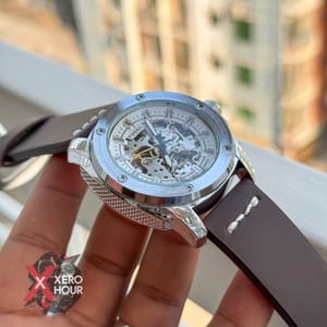 Fossil Auto movement | BIG DIAL | Brown stitch_img_5