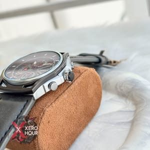 TUBULAR | HONEYMASH | AUTHENTIC LEATHER BELT | BLACK BELT | RED WHITE ACCENT_img_1