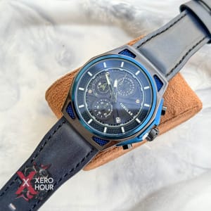 TUBULAR | HONEYMASH | AUTHENTIC LEATHER BELT | BLUE BETL | BLUE WHITE ACCENT_img_0