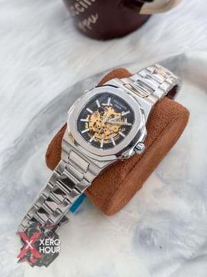 Patek Philippe | SS Body | Automatic Movement | Silver with black_img_1