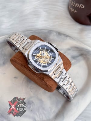 Patek Philippe | SS Body | Automatic Movement | Silver with black_img_2