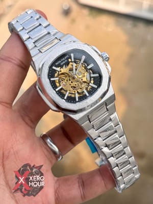 Patek Philippe | SS Body | Automatic Movement | Silver with black_img_5