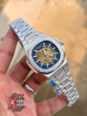 Patek Philippe | SS Body | Automatic Movement | Silver Blue_img_4
