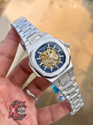 Patek Philippe | SS Body | Automatic Movement | Silver Blue_img_5