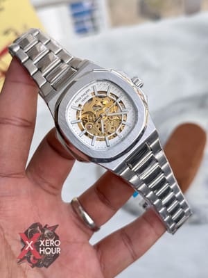 Patek Philippe | SS Body | Automatic Movement | Silver with white_img_0