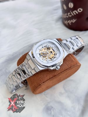 Patek Philippe | SS Body | Automatic Movement | Silver with white_img_1