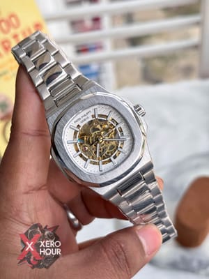 Patek Philippe | SS Body | Automatic Movement | Silver with white_img_3