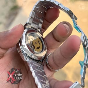 Tissot | Automatic Movement | Half Skeleton | Silver with Green_img_1