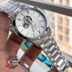Tissot | Open Heart | Automatic Movement | Silver with White_img_1