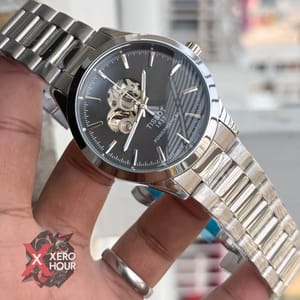 Tissot | Open Heart | Automatic Movement | Silver with Black_img_2