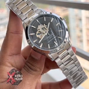 Tissot | Open Heart | Automatic Movement | Silver with Black_img_3