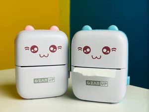 GearUP mini Thermal Bluetooth Printer – Blue Color