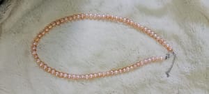 Pink Pearl One Layer Necklace_img_1