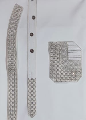 Pakistani Stylish Panjabi & Trouser (Unstitches)_img_1