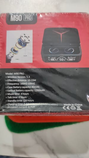 M10 TWS LED Digital Display BT 5.3 Earbud Sports Music True Game Wireless Earphones_img_9