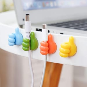 Wall Mounted Silicone Thumb Holder Hooks (১০ পিছ)