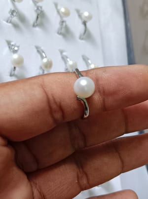 Pearl Adjustable finger ring_img_0