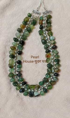 Pearl & Stone combination Exclusive Necklace_img_0