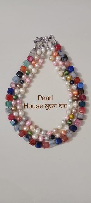Pearl & Stone combination Neckpiece_img_1