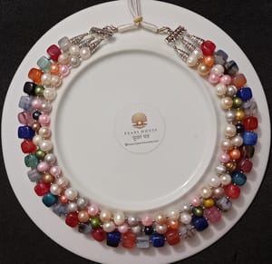 Pearl & Stone combination Neckpiece_img_2