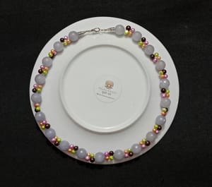 22 inch Long Exclusive Pearl & Marble stone combination Neckpiece_img_1