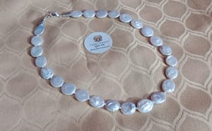 White Coin Pearl Necklace_img_2