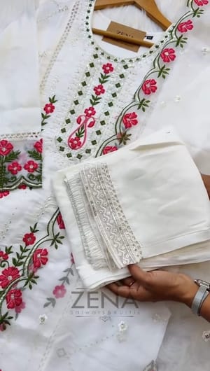 Luxury Embroidery Three Pieces