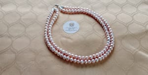 Button shape Pearl Necklace_img_0