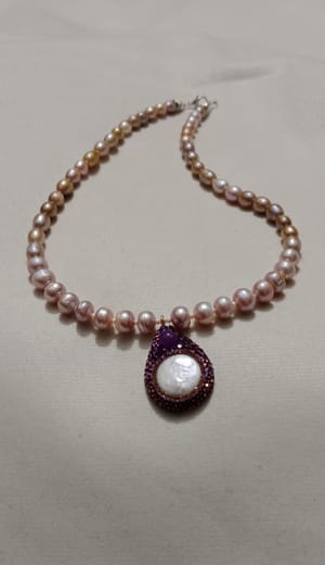 Exclusive Pearl One layer Necklace_img_0