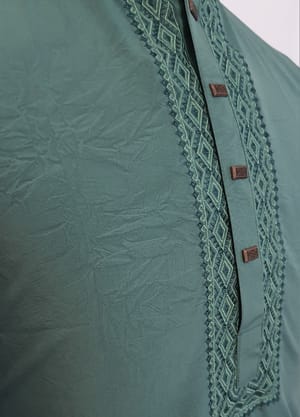 Premium Embroidery Punjabi (Green)_img_1