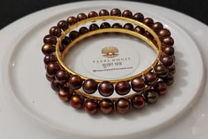 Coffee colour Pearl Bangles_img_1