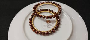 Coffee colour Pearl Bangles_img_0