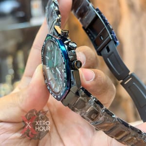 Edifice Master Grade || Japan Movement | Chain Style | Black Green Slim Sereis_img_4