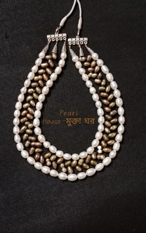 Premium Quality 3 layer Pearl Necklace_img_2