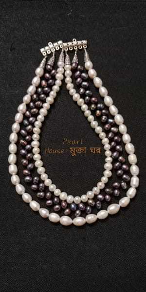 Premium Quality 3 layer Pearl Necklace_img_2
