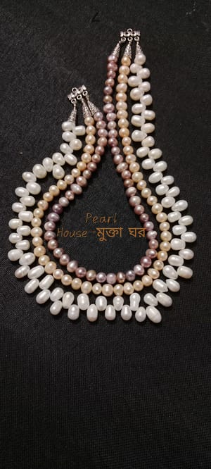 Premium Quality 3 layer Pearl Necklace_img_1