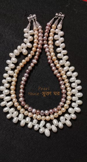 Premium Quality 3 layer Pearl Necklace_img_2
