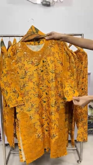 প্রিমিয়াম কটন প্রিন্টেড এমব্রয়ডারি কুর্তি | কমফোর্ট ও স্টাইল